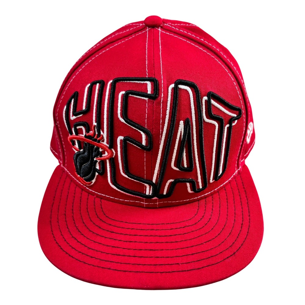 New Era Miami Heat Hardwood Classics‎ Snapback Hat Red NBA Basketball Cap